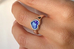 shop heart symbol on ring