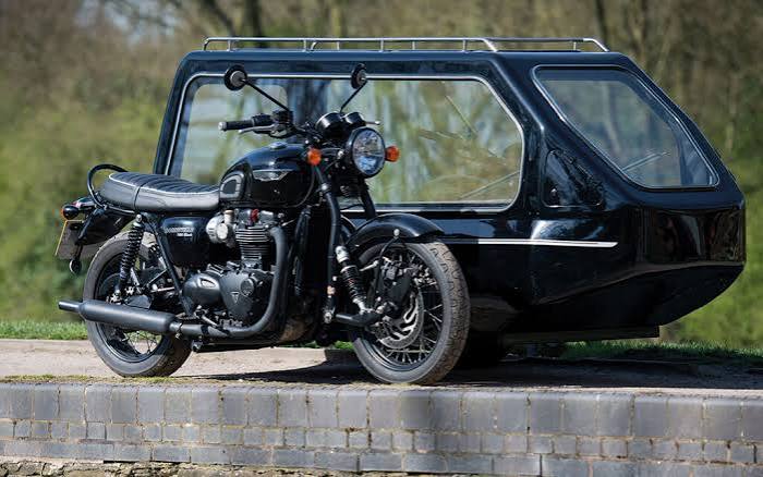 Triumph Bonneville Motorcycle Hearse